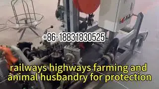 High quality single strand barbed wire fencing machine with best price