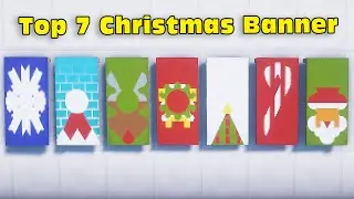 ⚒ Minecraft: Top 7 Christmas Banner Build Hacks (Santa, Xmas Tree) #5 (Tutorial)