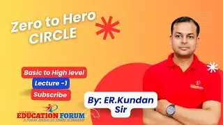 Circle| Lecture-1| By: Er.K.Kumar| Mathematics