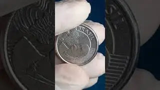 Moeda valiosa com defeito procurado! 50 centavos 2017, reverso horizontal para direita. #shorts