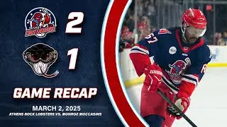 Rock Lobsters vs. Monroe Moccasins | 3.02.25 Highlights (Faith & Family Night) | FPHL