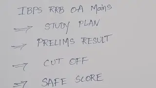 Ibps rrb clerk mains 10 days study plan#viralvideos#jobupdates#latestnews
