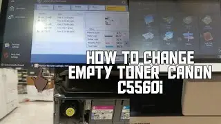 HOW TO CHANGE EMPTY TONER CANON C5560i #copierservice #printerrepair #canonservice #hpprinter