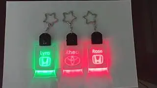 Personalized LED Acrylic Keychain