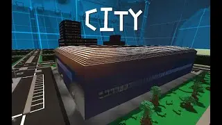 Making A Football Stadium For My City In Scrap Mechanic.
