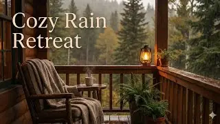 Cozy Mountain Cabin Rain | Relaxing Sleep ASMR