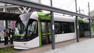 Toyama Light Rail Portram Drivers View 富山ライトレールポートラム 前面展望