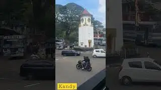 Kandy City 😊🥰😀#travel #doubledeckerbus #clocktower