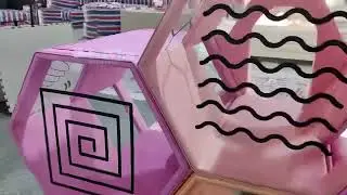 Pink Soft Play Slide & Hexagon Crawl Tunnel Set