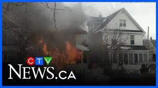 WARNING: Escape from deadly fire caught on camera