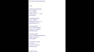 Basic String Operations (Python) [datasciencecookie.com]