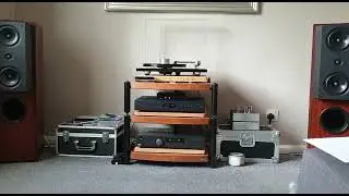 Grace Jones/Trev's system with his refurbished Kef 104.2 Reference speakers.