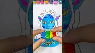 Avatar 3 Ash and Fire Amazing Acrylic Brush Paint Art ❤️#satisfying #drawing #avatar #viral