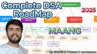 Complete DSA Roadmap 2025 |  Visual Plan | Cheat Sheet | For MAANG | Complete Interview Ready Path