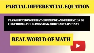 Classification Of First Order Partial differential equation|| Bsc, engineering math and  Csir Net 