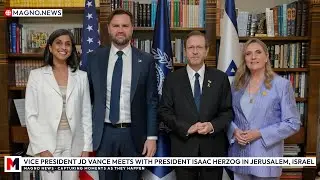 🇺🇸|🇮🇱 Вице-президент Джей Ди Вэнс встречается с президентом Исааком Герцогом в Иерусалиме, Израиль