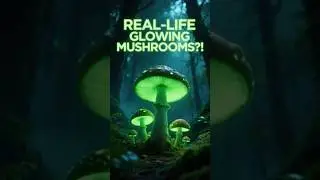 These Glowing Mushrooms Look Like Real-Life Avatar Forest! #viralvideo #education #greenminute