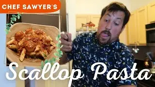 Chef Sawyer&rsquo;s Cheesy Bacon Pasta with Scallops!