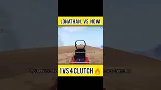JONATHAN vs NOVA|| 1vs4 Clutch In PMPL tournament @JONATHANGAMINGYT  #shorts #jonathangaming