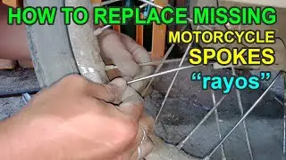 How To Replace Missing Motorcycle Spokes - Broken Aligned Adjust Repair Tighten Motorcycle Spokes