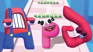 Alphabet Run Money Race: Alphabet Run Gameplay ABC