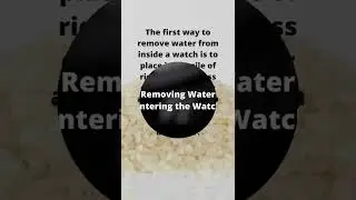 Removing Water Entering the Watch#shorts
