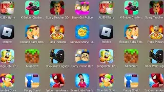 Grimace Monster Scary Survival,Barry' Police Girl,Tung Tung Tung Sahur,Brawl Stars,Alien Barry’s....