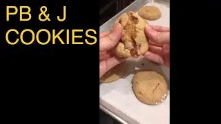 #SHORTS How To Make The Weird But Amazing Peanut Butter & Jelly Cookies (PB & J Cookies)