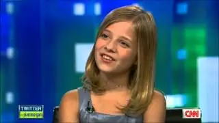 Jackie Evancho on Piers Morgan  Interview with David Foster and sings Angel