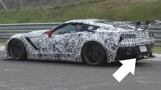 2018 Corvette ZR1 TOO LOUD for the N&uuml;rburgring+ Shoots Flames!