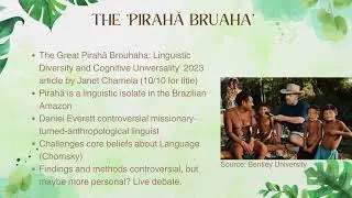 Grammar of Happiness author, Daniel Everett, Linguist who worked with the Amazonian Pirah&atilde;