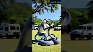Vervet Monkey SAVES Baby From Cobra😱.