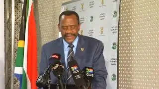 Lieutenant General (DR/Adv.) Godfrey Lebeya briefs media on #Hawks 2nd quarter achievements