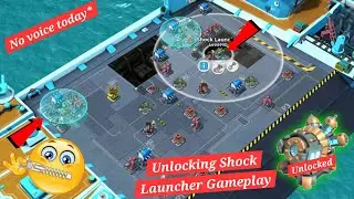 Shock Launcher Unlocked 🤒 (sore throat, no voice today) #boombeachwarships #boombeach 