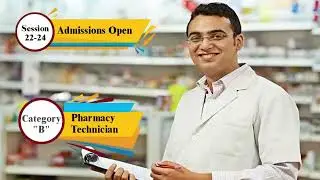 Admission Open  Pharmacy Technician Category B  Diploma Course |Medical Store License| HIHS