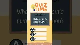 What is the Atomic number of carbon? #quizquestions #quizchallenge #quiztime