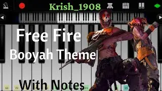 Free Fire - Booyah Theme with Notes | Krish_1908 #shorts