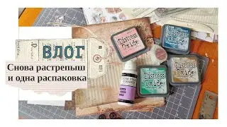 Снова растрепыш и одна распаковка/ ВЛОГ /скрапбукинг