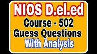 NIOS deled course -502 Question with Answer