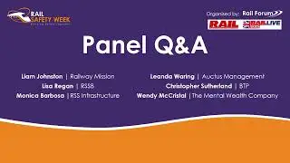 Panel discussion: health and wellbeing in the rail industry - RAIL Live 2025