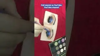 Beautiful navy blue eye makeup for wedding #makeuptutorial #makeup