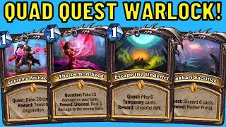 Supreme Demonic Warlock Discards Temporarily! QUADRUPLE Quest Warlock!