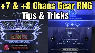 Black Desert Mobile Chaos Gear +7 & +8 RNG & Tips