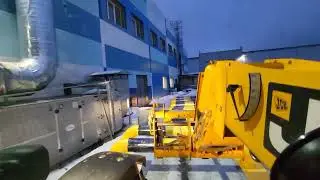 Вывозим колесоотбойники. Телескопический погрузчик JCB 531-70