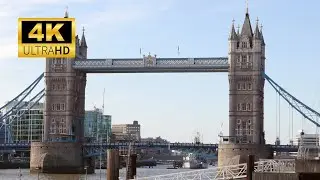 🇬🇧 London Bridge Cityscape 4K | Relaxed City Ambience for Work, Study & Focus