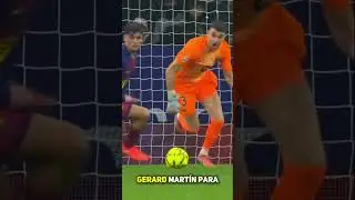 Joan Garc&iacute;a lesion&oacute; a Gerard Mart&iacute;n para salvar al Barcelona 👀 #joangarcia #barcelona