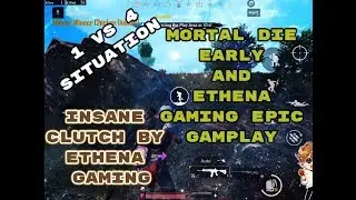ATHENA GAMING PLAYING WITH MORTAL 1 VS 4 Situation Epic Clutch By Athena Gaming