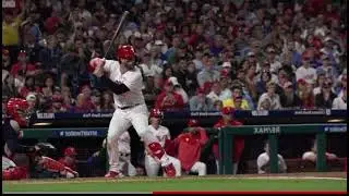 Bryce Harper Swing SLO MO as a righty batter.