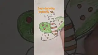 easy drawing butterfly 🦋#easydrawing #shortsvideo #artwork