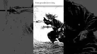 Knees grounded, storm rising | Blade decides survival